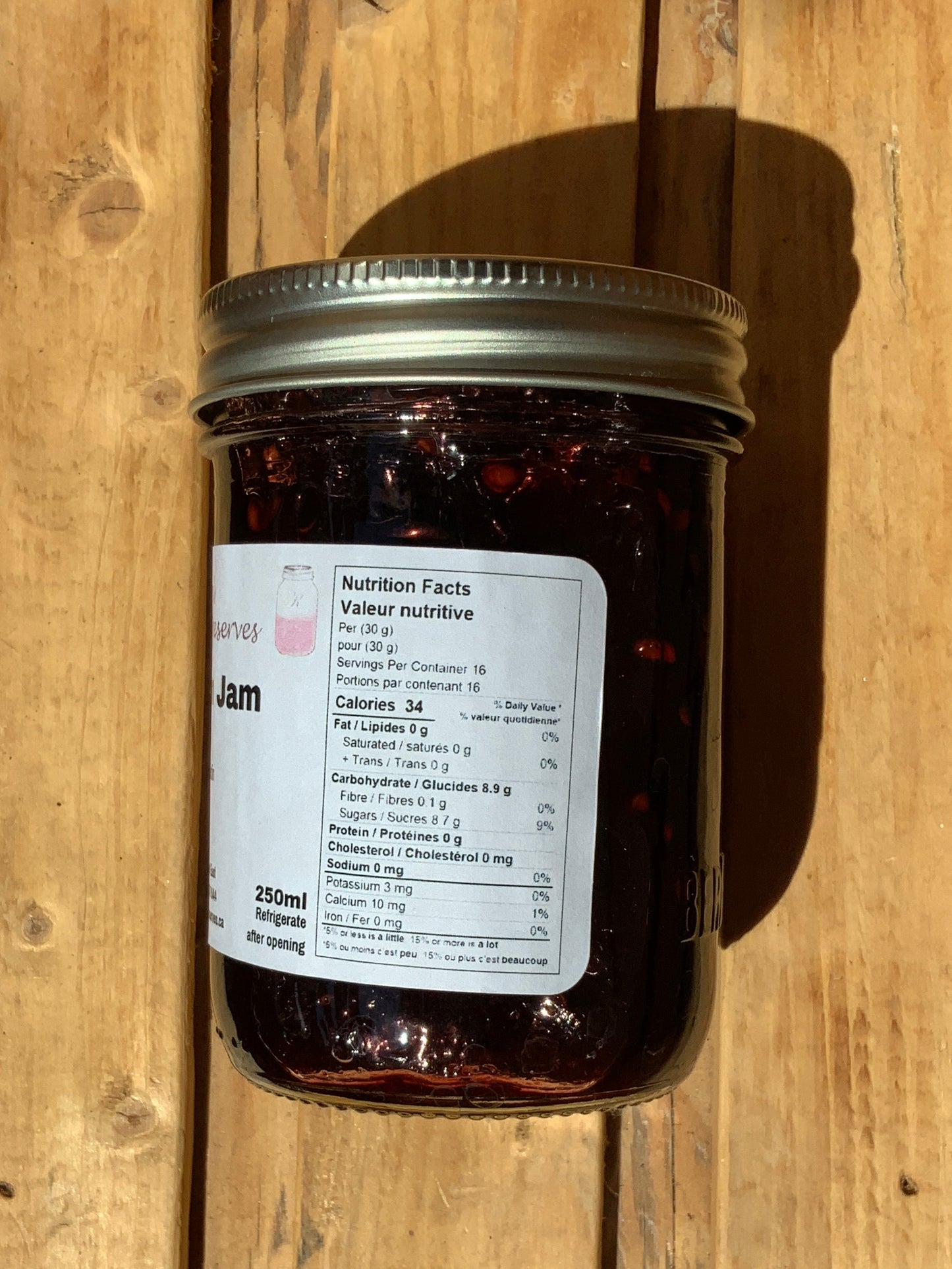 Kristen’s Preserves - 250ml Jam - Saskatoon