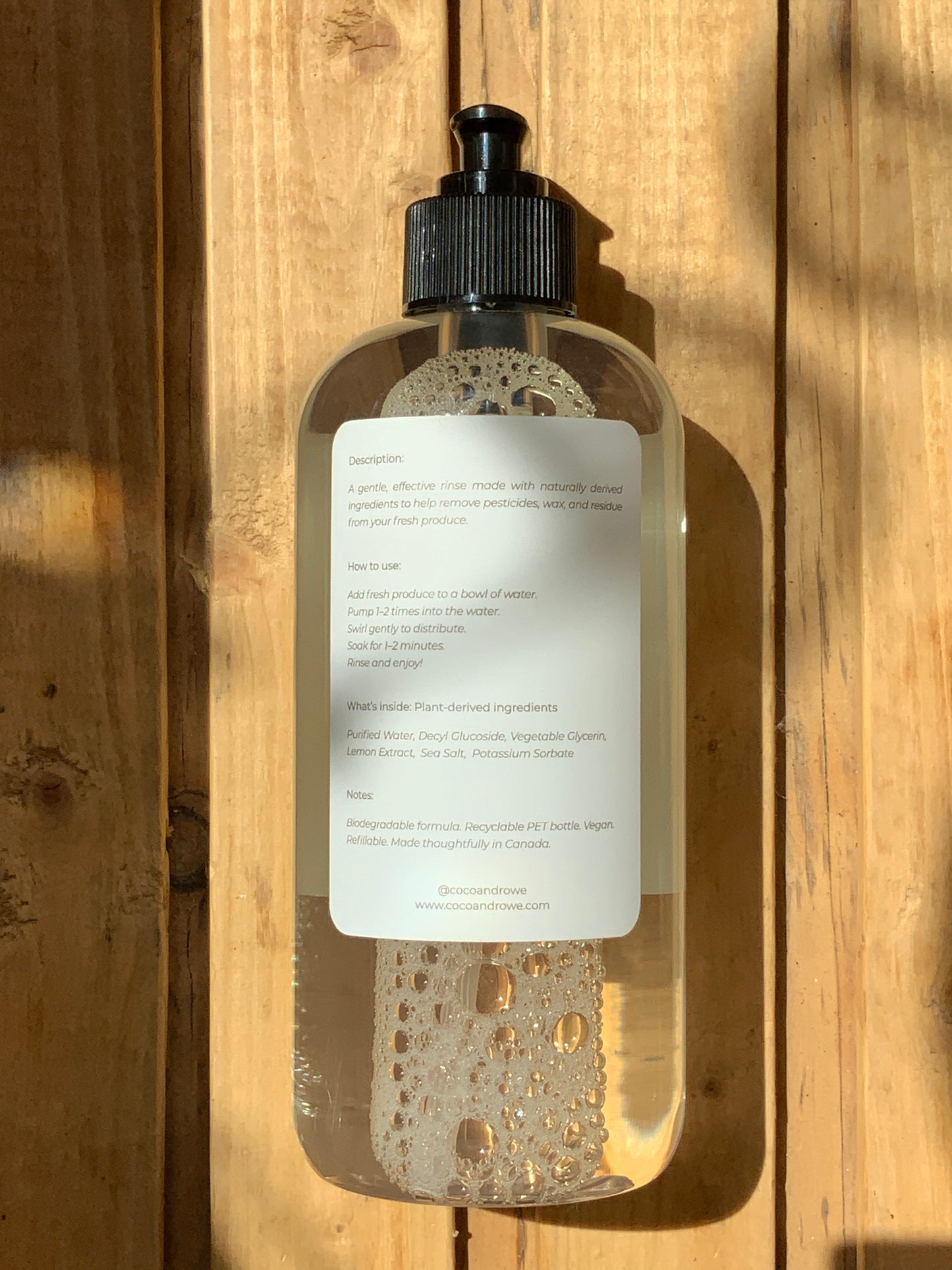 Coco + Rowe - Fruit & Veggie Wash (500ml)