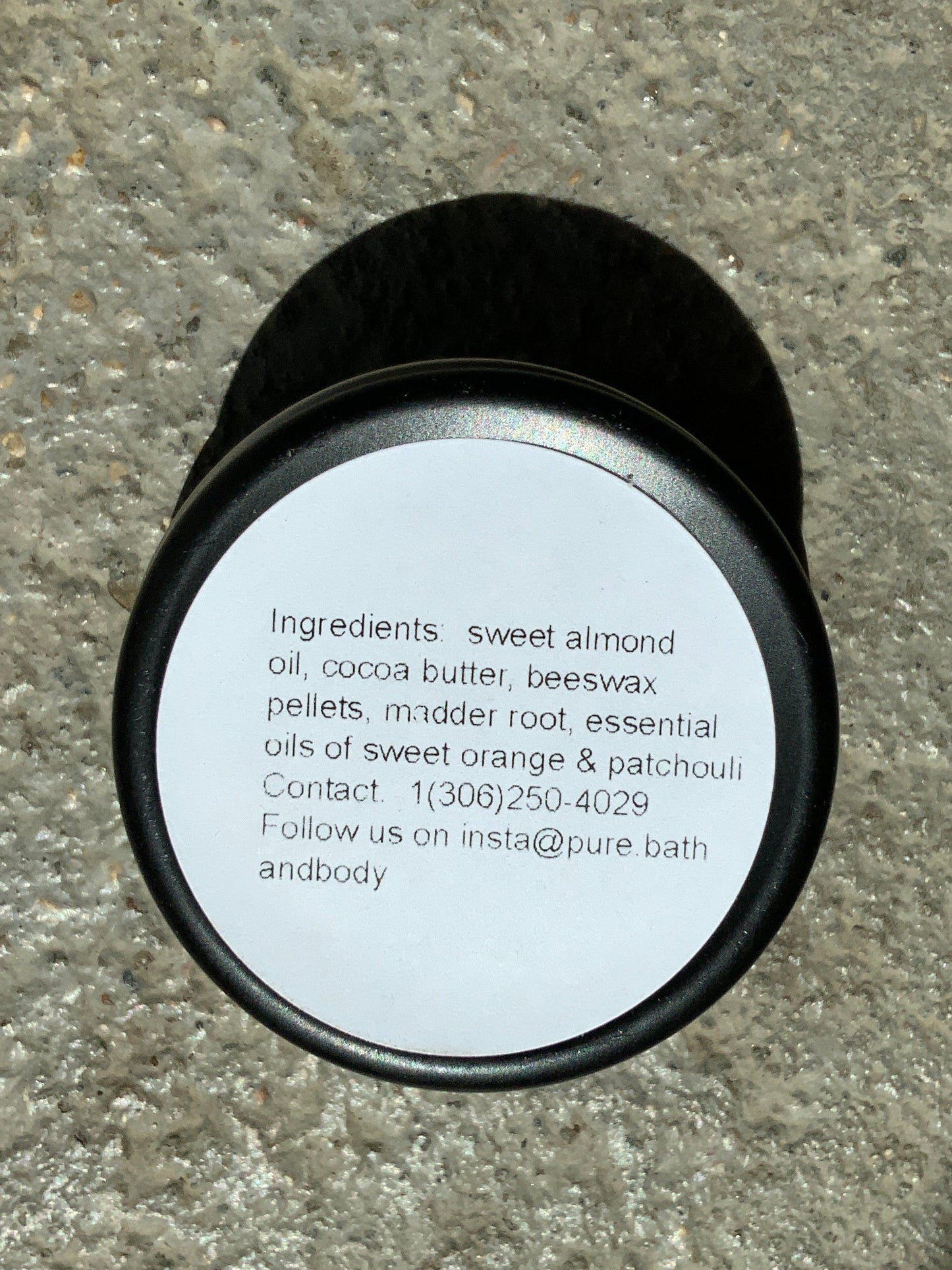 Pure Bath & Body - Tin Lip Balm - Sweet Orange Patchouli