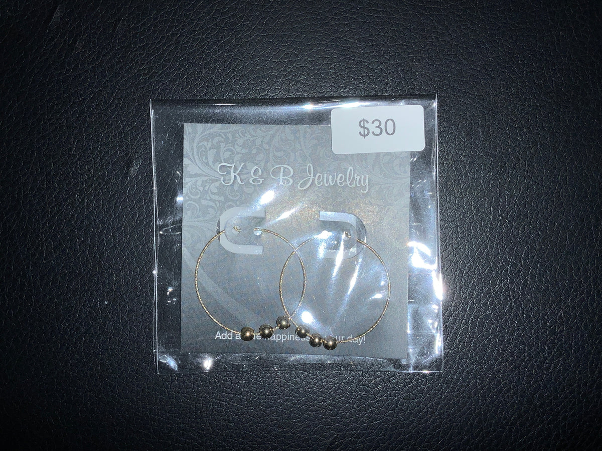 K&B Jewelry - Earrings - 14k Gold Filled Hoops - EST048-GF