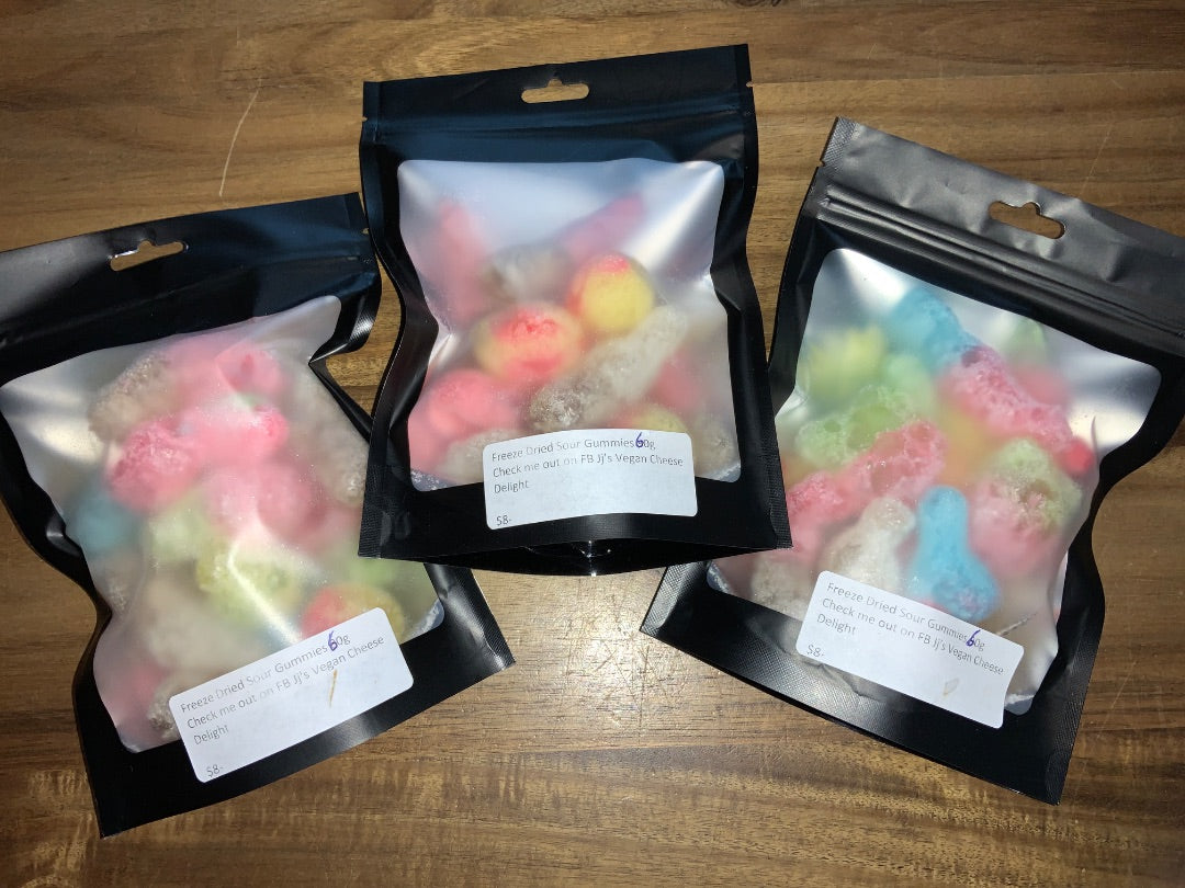 JJ's Vegan Cheese - Freeze Dried Sour Gummies