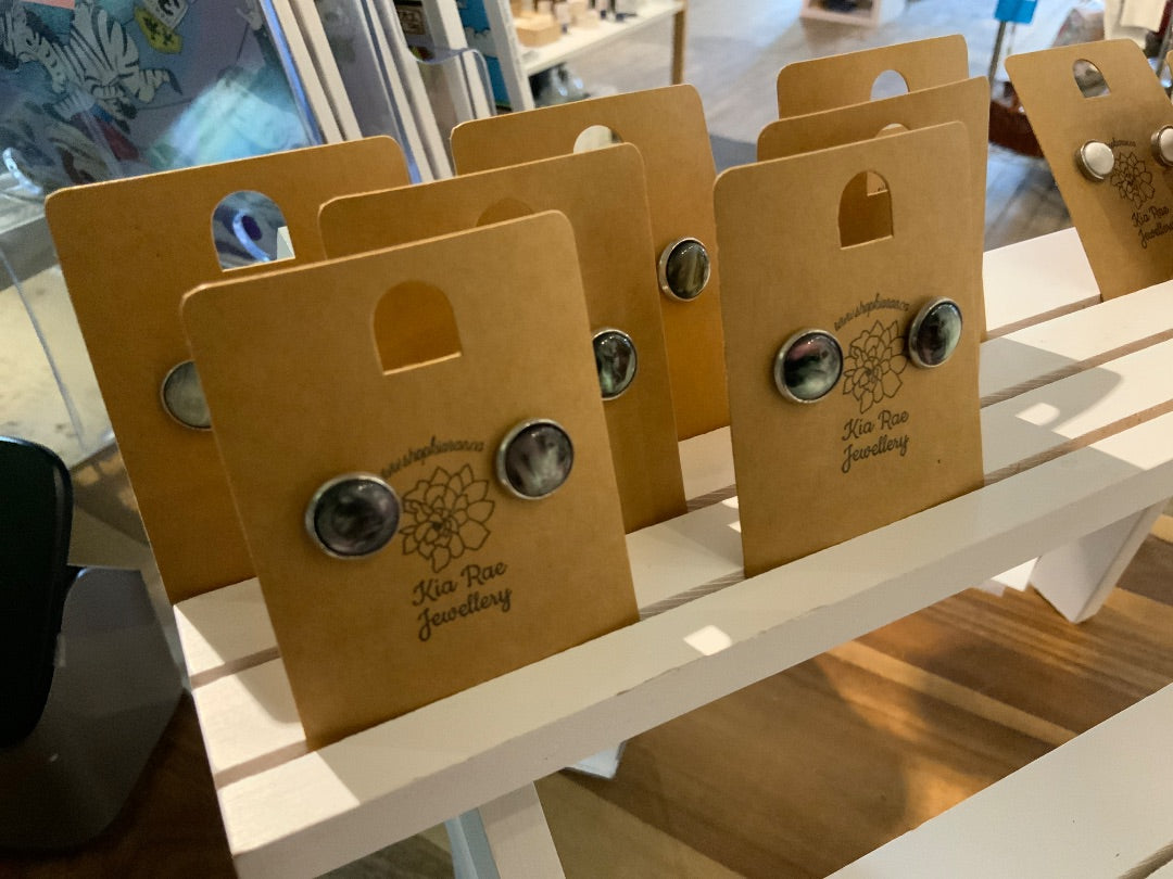 Kia Rae Jewellery - Stainless Steel & Resin - Stud Earrings