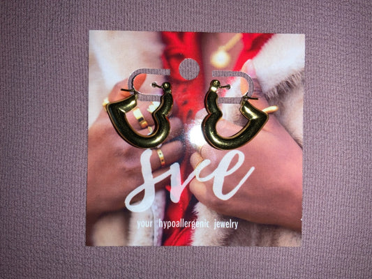 Sve Jewels - Earrings - Coeur Huggies