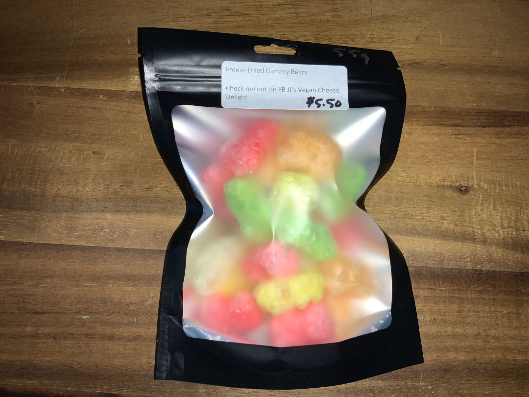 JJ's Vegan Cheese - 55g Freeze Dried Gummy Bears
