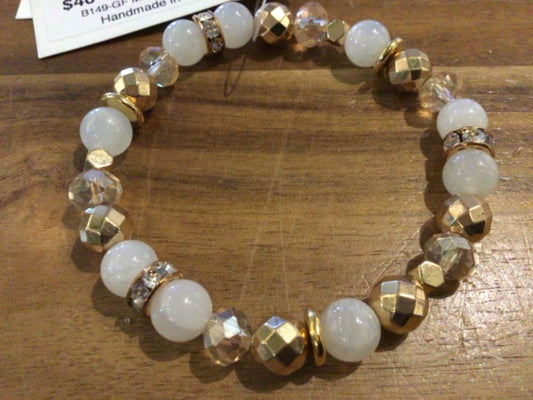 K&B Jewelry - Jewel Bracelet - Moonstone (Happiness) - B149-GF
