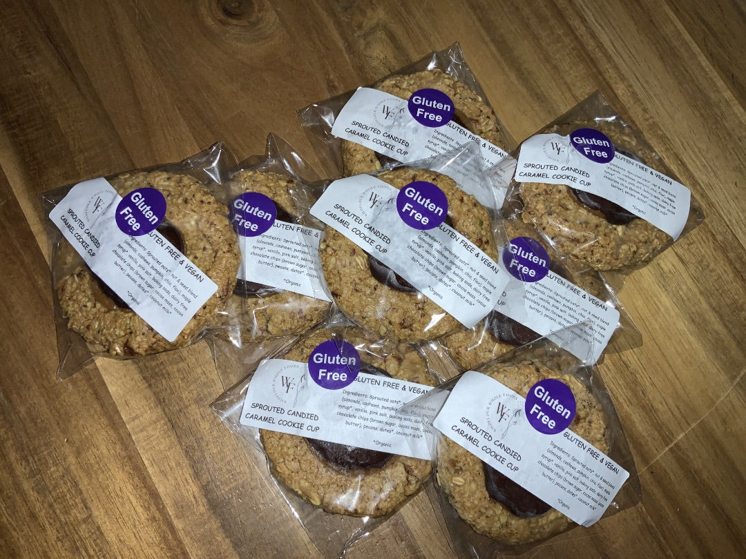 Wildflour Whole Foods - GF/V Sprouted Candied Caramel Cookie Cup