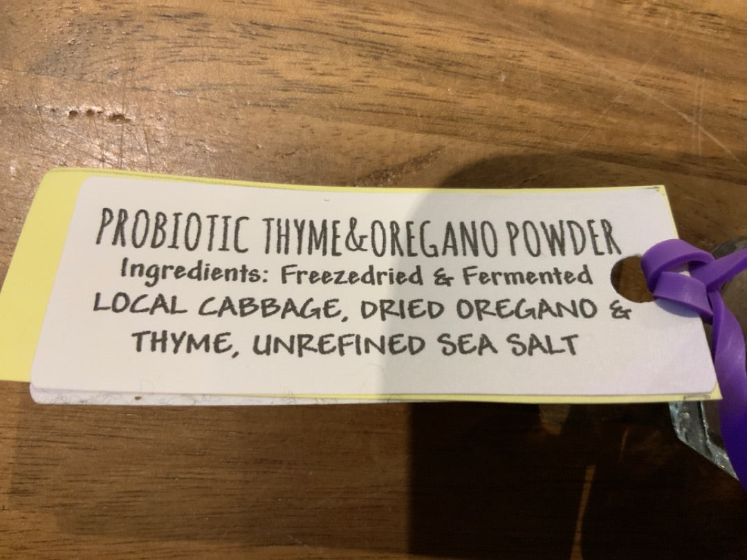 Vesela's International Kitchen Food - Probiotic Thyme & Oregano Powder