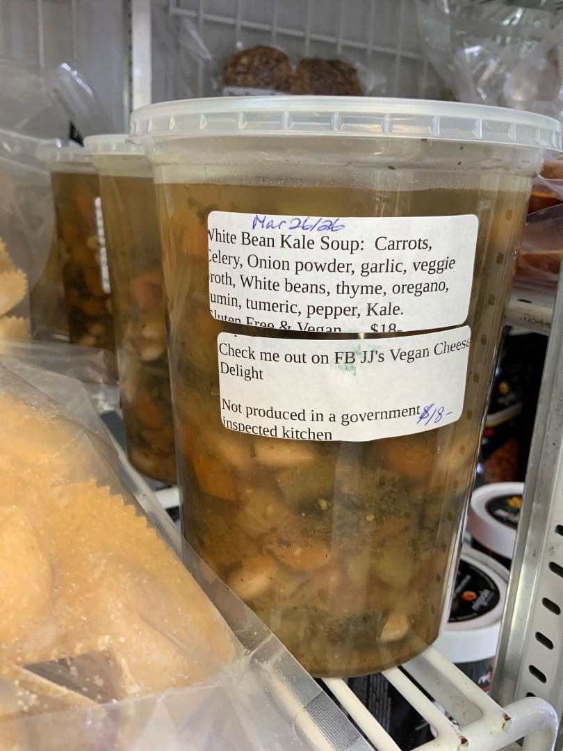JJ's Vegan Cheese - White Bean Kale Soup