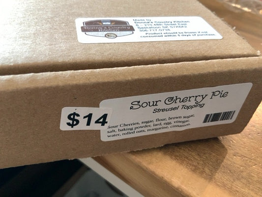 Donna’s Country Kitchen - Crumble Top Pie - Sour Cherry