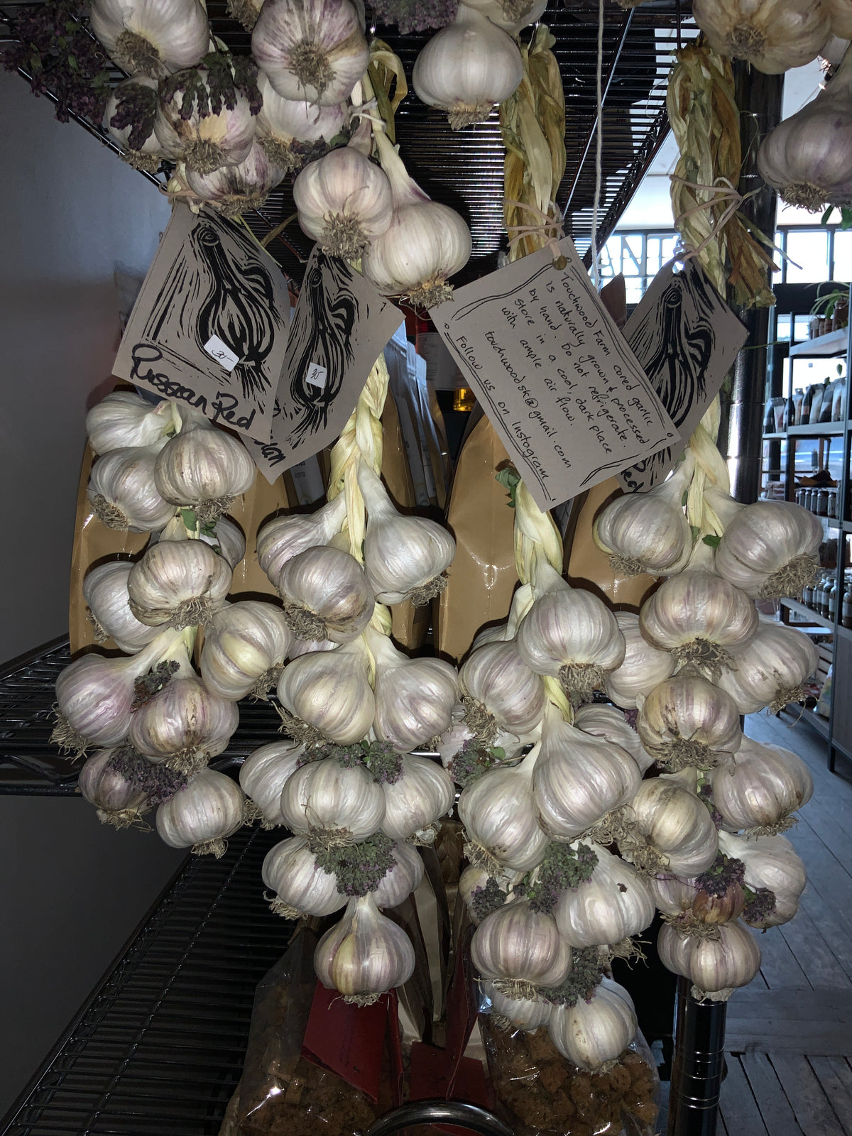 Touchwood Farms - Garlic Braids - Russian Red