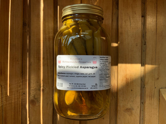 Kristen’s Preserves - Preserves - Spicy Pickled Asparagus (1L)