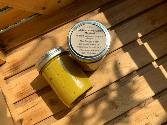 Powerhouse Endeavours - Large Hot Jalapeño Dijon Ginger Mustard - 250ml