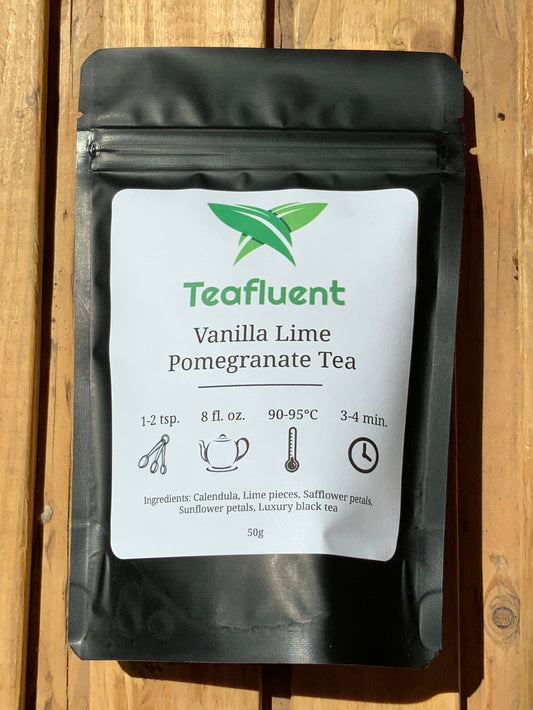 Teafluent - Vanilla Lime Pomegranate Loose Tea