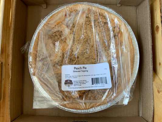 Donna’s Country Kitchen - Peach Pie - Streusel Top