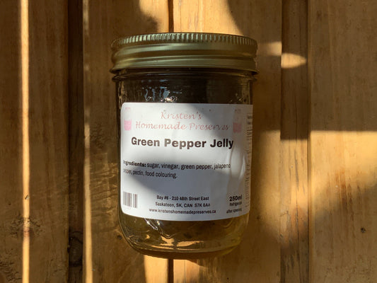 Kristen’s Preserves - 250ml Jelly - Green Pepper