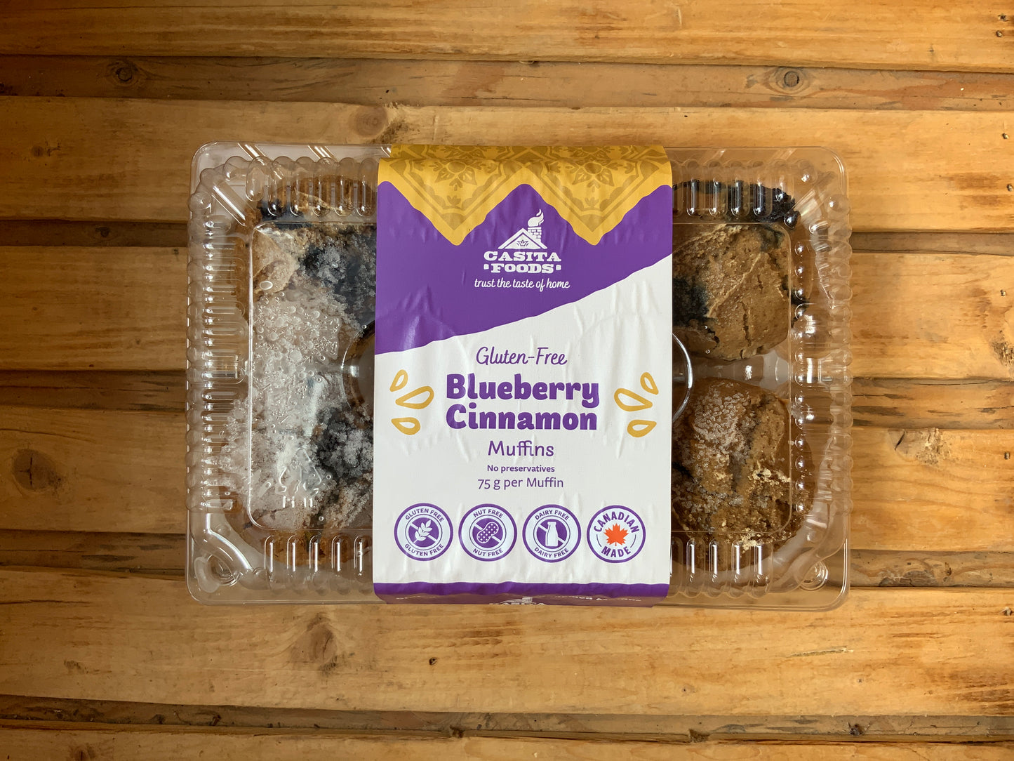 Casita Foods Food - Gluten-free Blueberry Muffins (6)