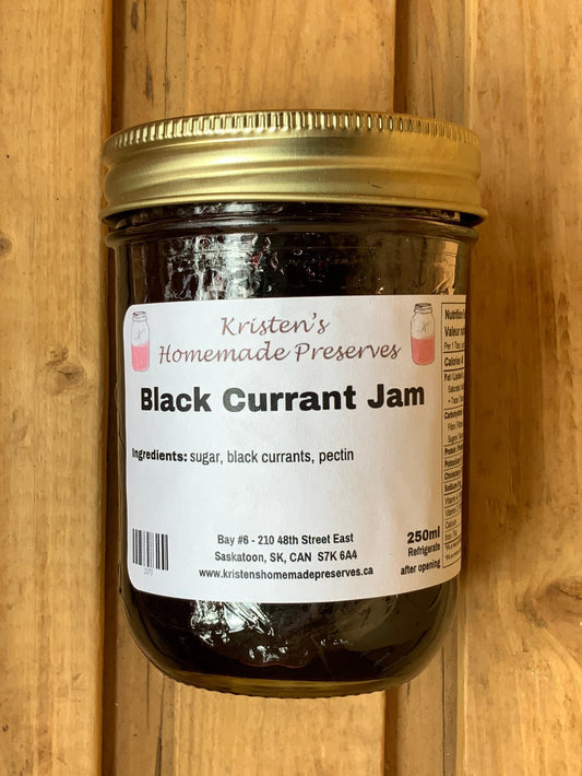 Kristen’s Preserves - 250ml Jam - Black Currant