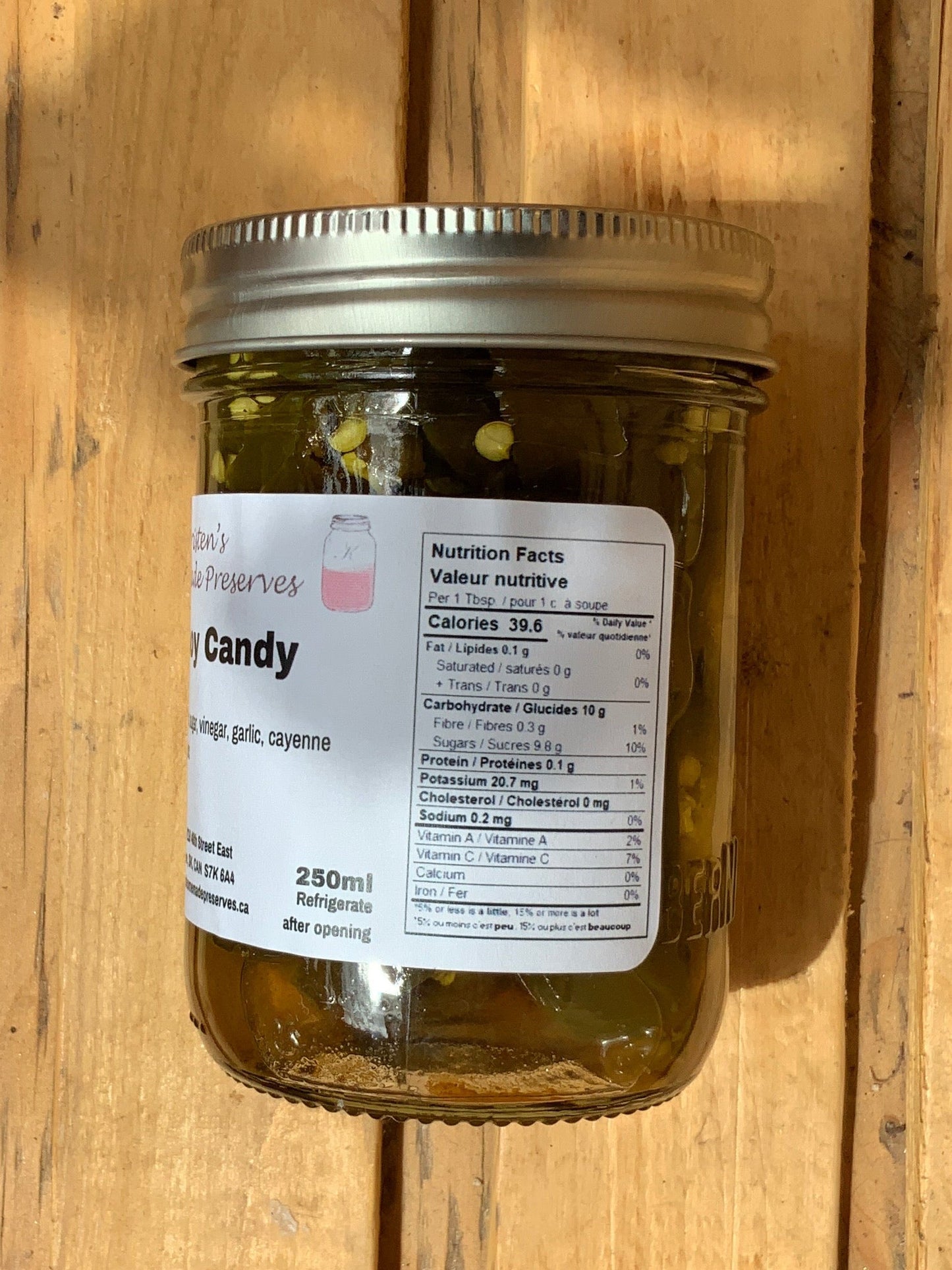 Kristen’s Preserves - Relish - Cowboy Candy (250ml)