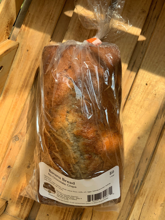 Donna’s Country Kitchen - Banana Bread - no choclate chips