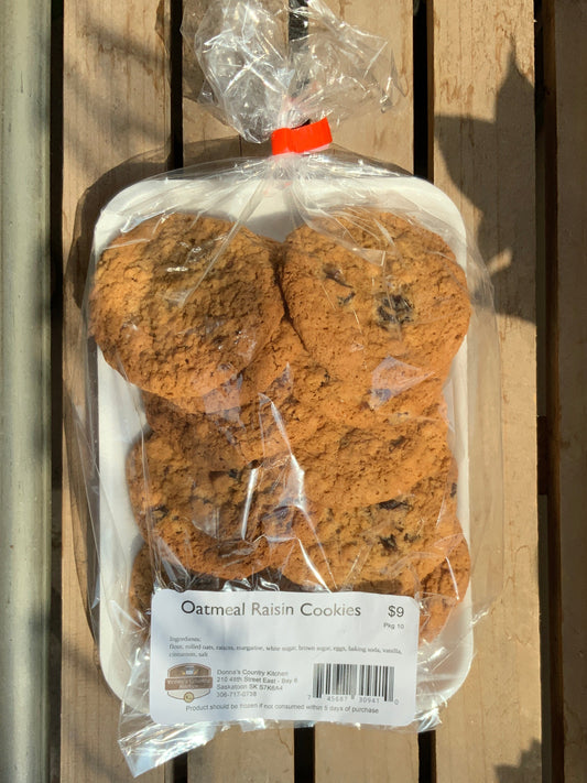 Donna’s Country Kitchen - Cookies - Oatmeal Raisin