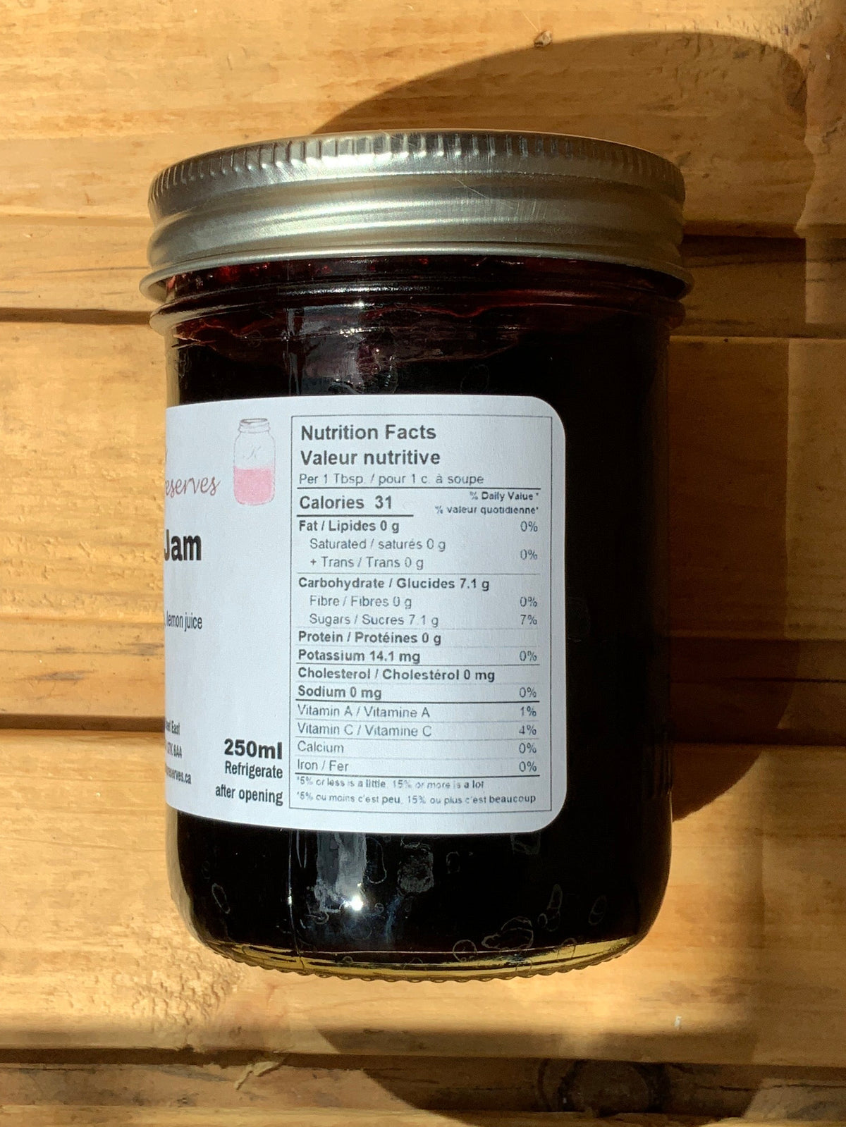 Kristen’s Preserves - 250ml Jam - Haskap