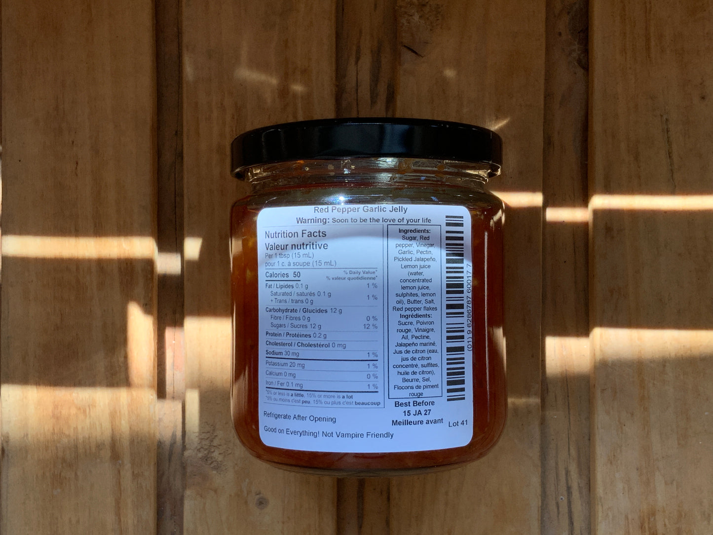 Dam Good Garlic - Garlic Pepper Jelly - Red Pepper
