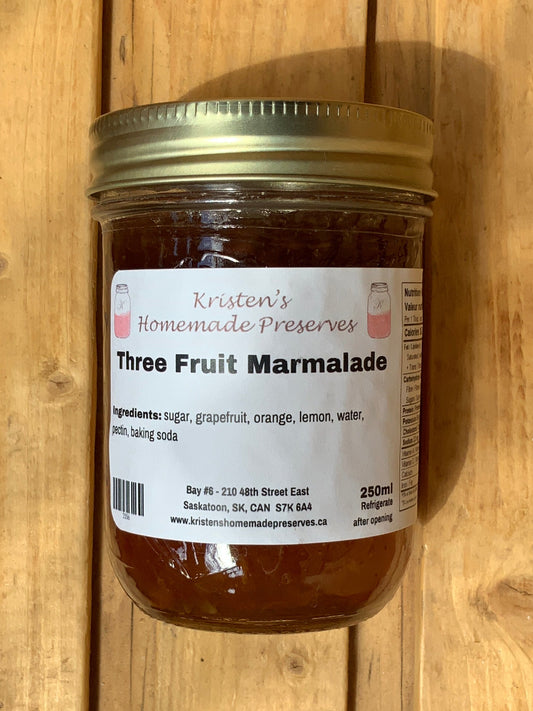 Kristen’s Preserves - 250ml - Three Fruit Marmalade