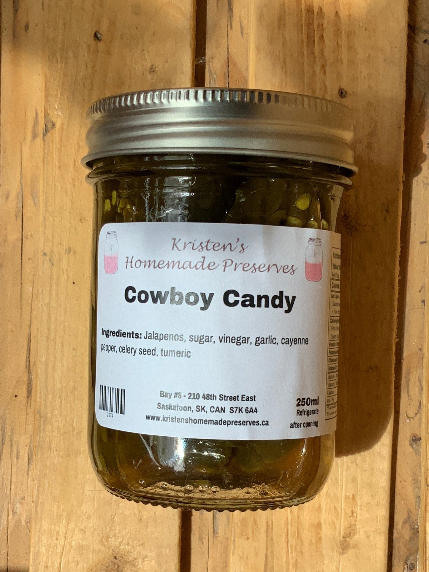 Kristen’s Preserves - Relish - Cowboy Candy (250ml)