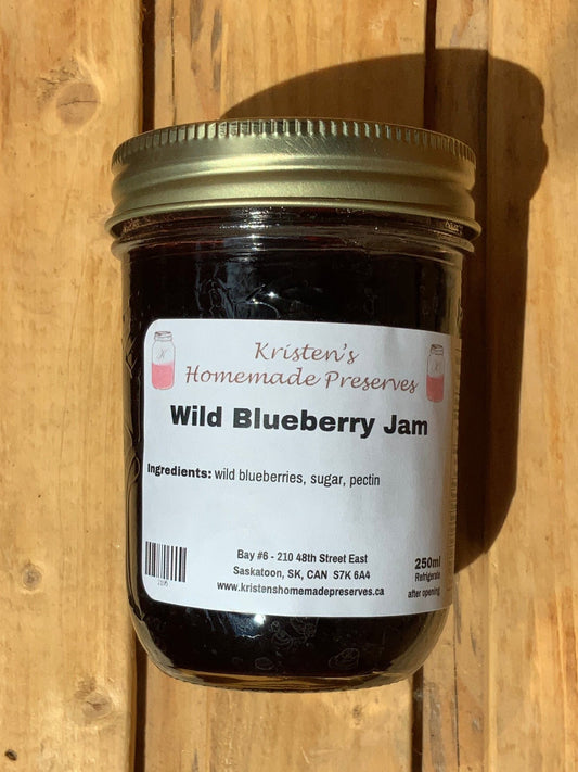 Kristen's Preserves - 250ml Jam - Wild Blueberry