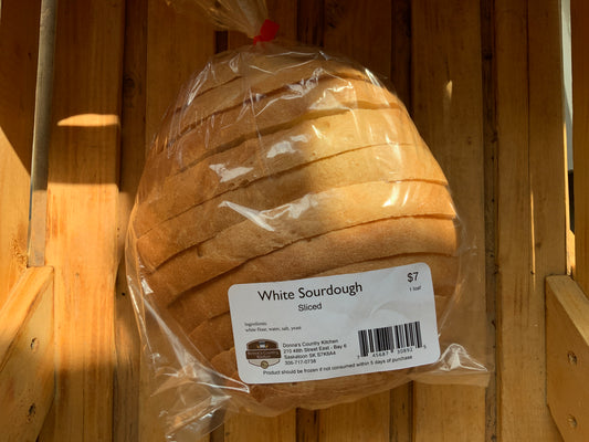 Donna’s Country Kitchen - Bread - Sourdough -  White - Sliced
