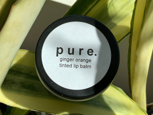 Pure Bath & Body - Tinted Lip Balm - Ginger Orange