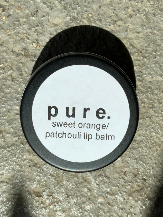 Pure Bath & Body - Tin Lip Balm - Sweet Orange Patchouli