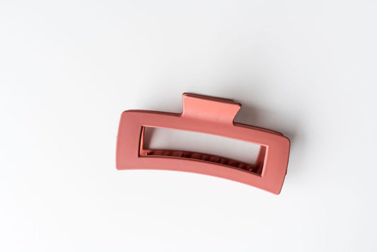 Coral (Orange) XL Hair Claw Clip Created Mother handmade & curated by Tanis Harder based out of Winnipeg, MB.