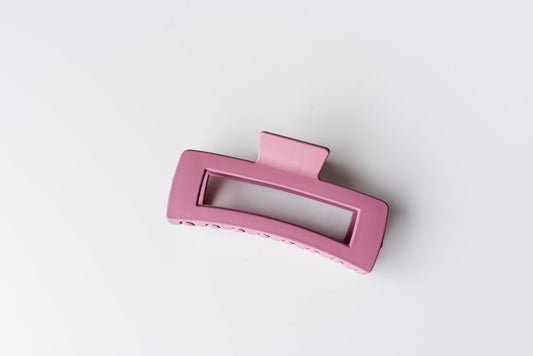 Deep Pink XL Hair Claw Clip Created Mother handmade & curated by Tanis Harder based out of Winnipeg, MB.