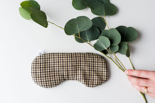 Created Mother - Eye Therapy Mask - Brown Plaid
