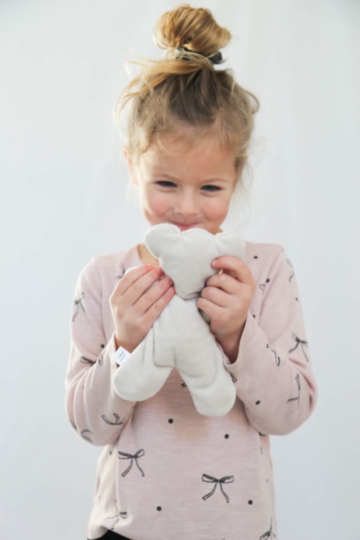Light Taupe Hot/Cold Therapy Bear Created Mother Artisan