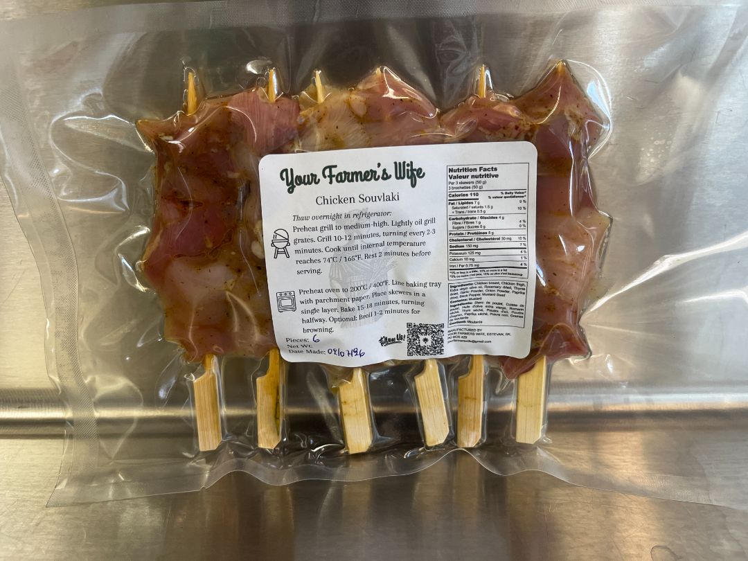 Your Farmer's Wife Chicken Souvlaki (Frozen)