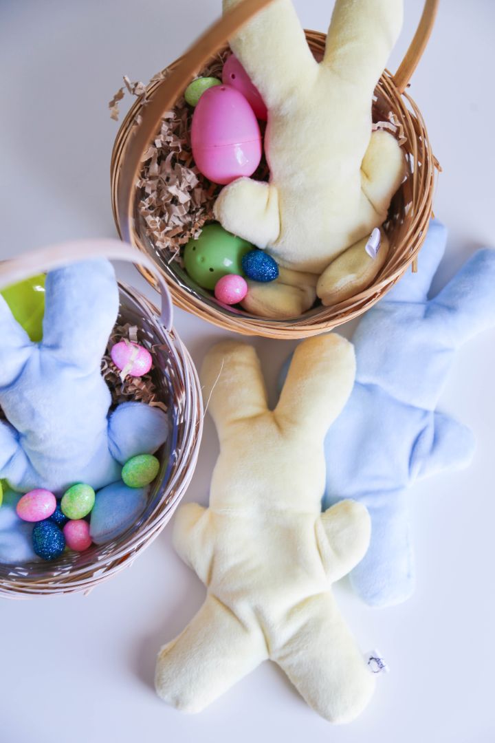 Blue Hot/Cold Therapy Bunny Created Mother handmade & curated by Tanis Harder based out of Winnipeg, MB.