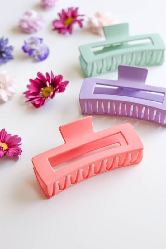 Purple XL Hair Claw CLip Created Mother Artisan