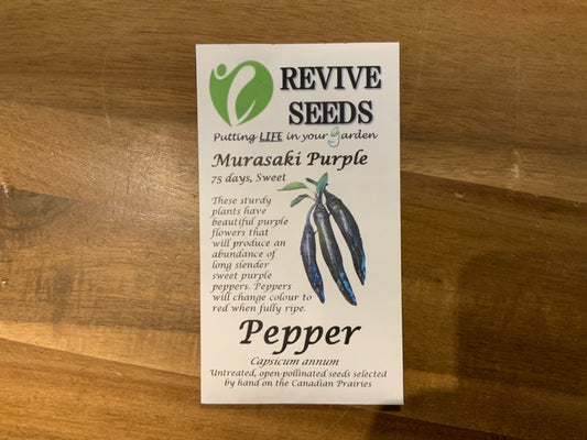 Revive Seeds - Pepper - Murasaki Purple