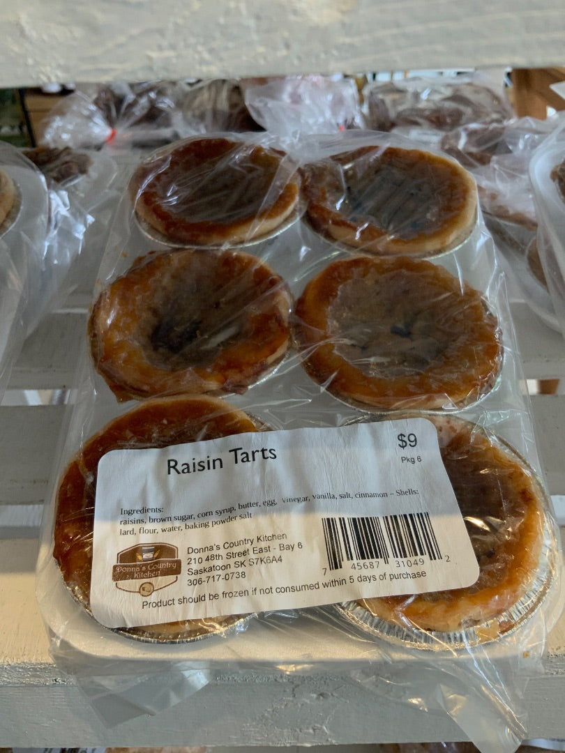 Donna's Country Kitchen - Raisin Tarts - 6/pkg