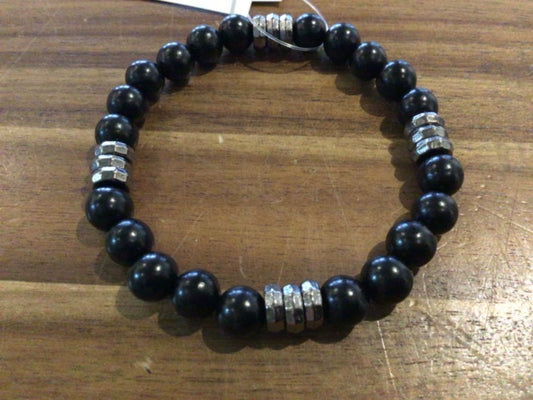 K&B Jewelry - Bracelet - Black Sandalwood (Tranquility) - B552-SS