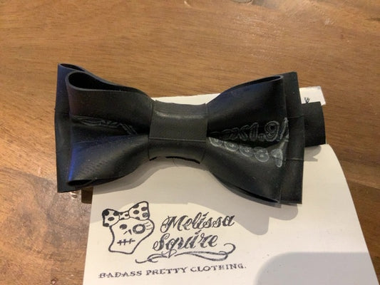 Melissa Squire Artisan - Recycled Tire Leather Bow Tie Numbers 2