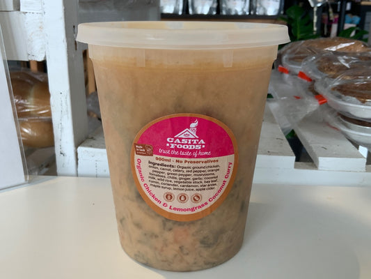 Casita Foods - Organic Chicken, Creamy Coconut & Wild Rice Soup - Frozen
