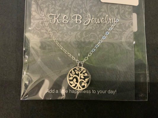 K&B Jewelry - Necklace - Sterling Silver Tree - NS083-SS