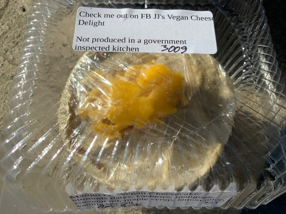 JJ's Vegan Cheese - Mango GF Vegan Cheesecake