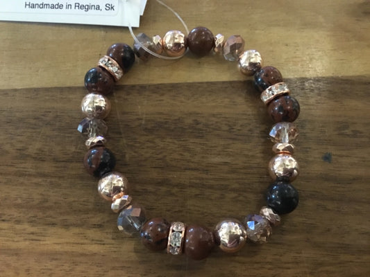 K&B Jewelry - Jewel Bracelet - Mahogany Jasper (Protection) - B150-RG