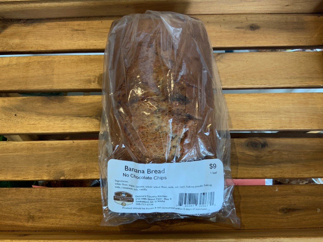 Donna’s Country Kitchen - Banana Bread - no choclate chips