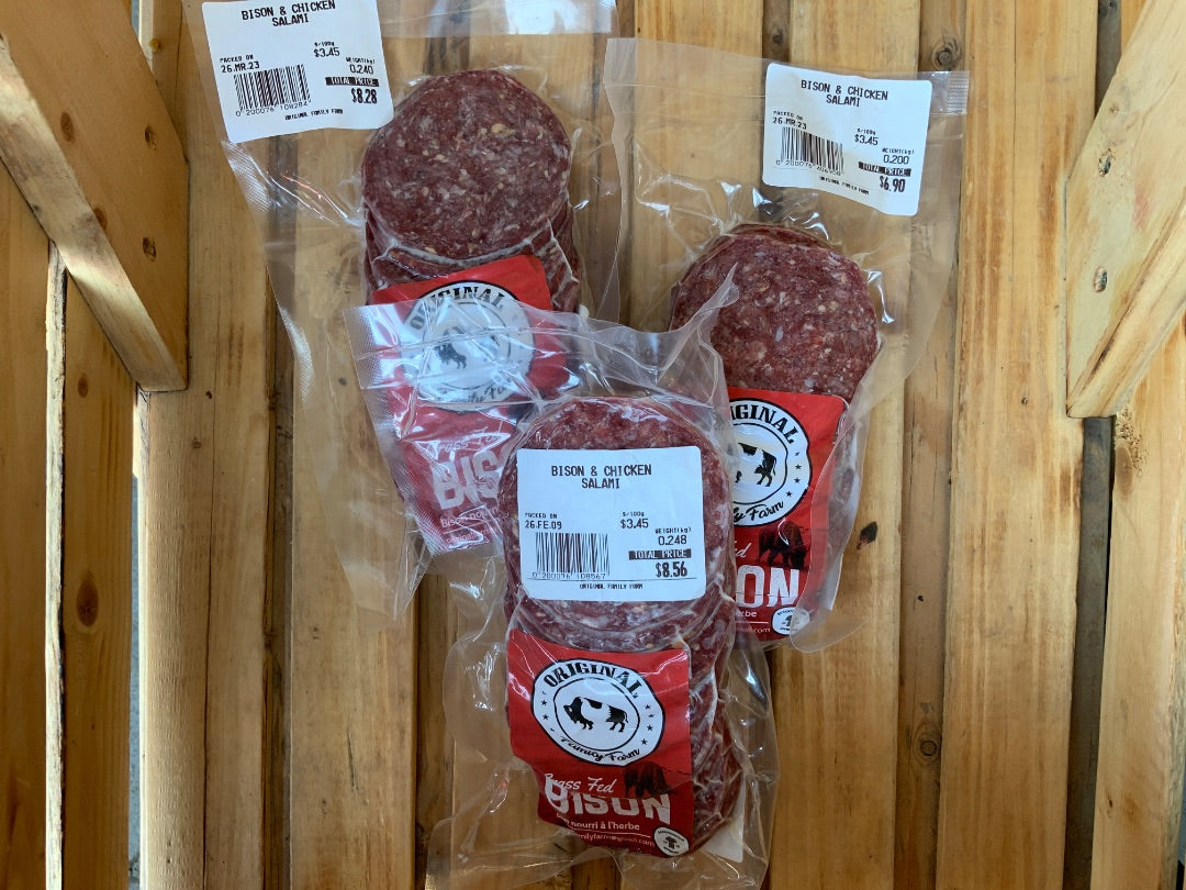 Original Family Farms - Bison & Chicken Salami