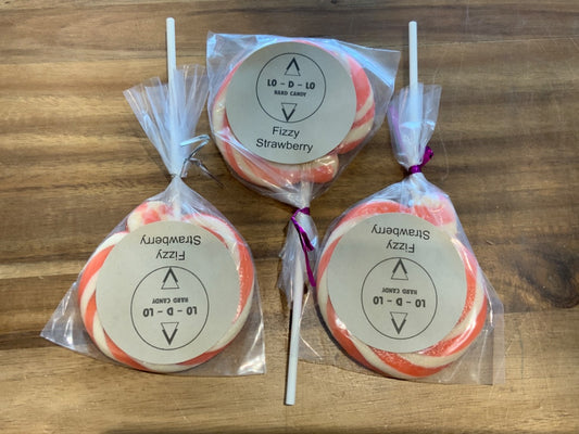 Lo-D-Lo Candy Co - Lollipop - Fizzy Strawberry